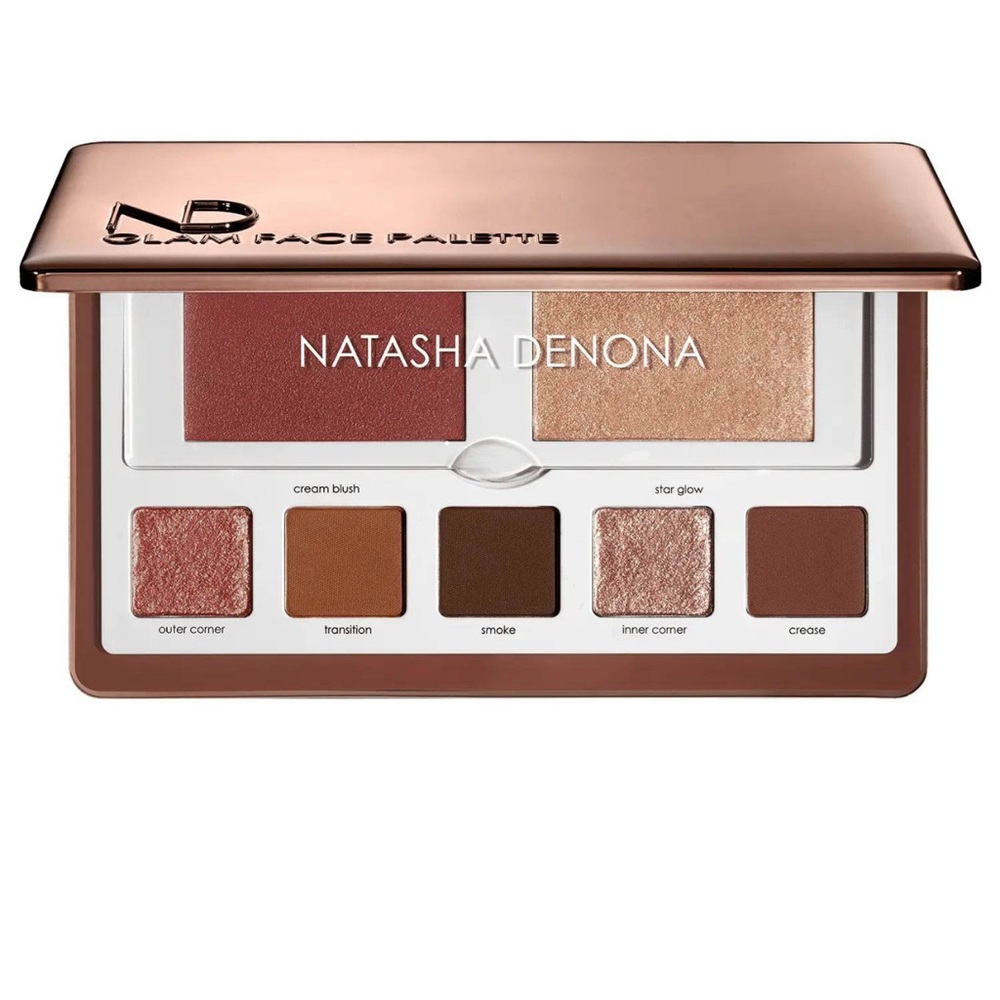 Natasha Denona GLAM FACE PALETTE EYE & CHEEK ESSENTIAL Dark New *Read msrp $62
